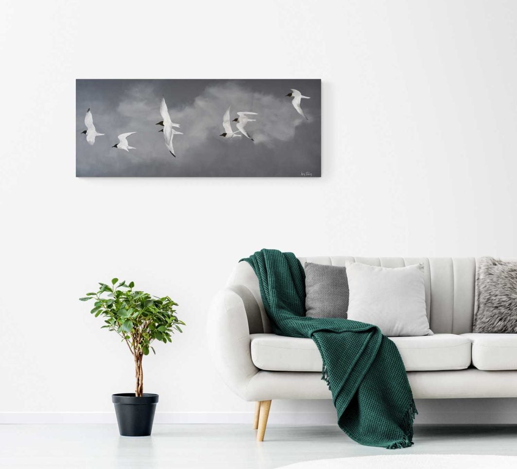 Flight of terns  Artroom