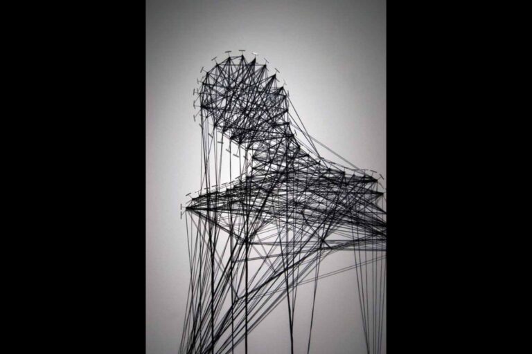 Tangled threadworks by Clare Nicholls